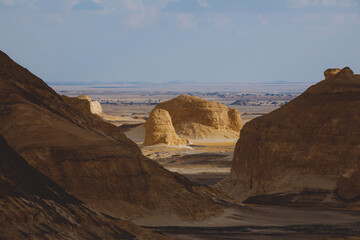 Landscape View of the White Desert Protected Area in the Farafra Oasis, Egypt