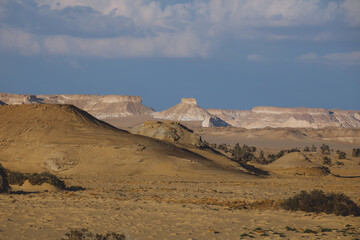 Landscape View of the White Desert Protected Area in the Farafra Oasis, Egypt