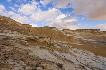 Landscape View of the White Desert Protected Area in the Farafra Oasis, Egypt