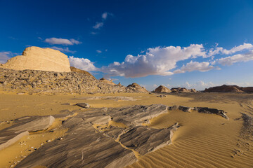 Landscape View of the White Desert Protected Area in the Farafra Oasis, Egypt