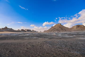 Landscape View of the White Desert Protected Area in the Farafra Oasis, Egypt