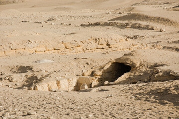 Ruins of the city of historic city Egypt, Stone Cairo, Desert, Egypt desert, Pyramid, old stone,...