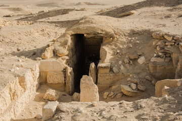 Ruins of the city of historic city Egypt, Stone Cairo, Desert, Egypt desert, Pyramid, old stone,...