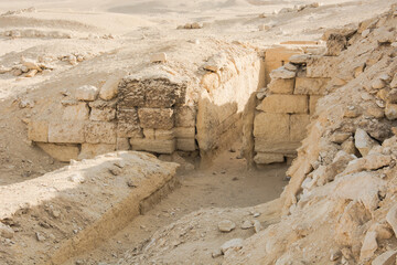 Ruins of the city of historic city Egypt, Stone Cairo, Desert, Egypt desert, Pyramid, old stone, Pyramid of Khafre, Sahara