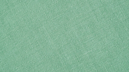 Light green woven surface closeup. Linen texture. Fabric background. Textured braided wallpaper. Macro