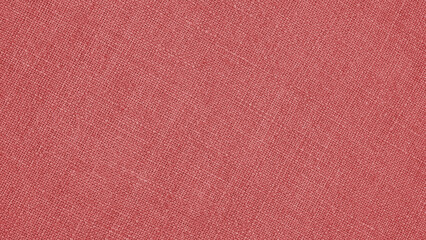 Light red woven surface close-up. Linen texture. Fabric background. Textured braided simple wallpaper