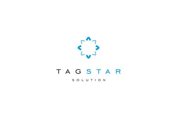 Tag star logo design solution for web studio