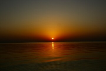 sunset on the sea in Egypt 