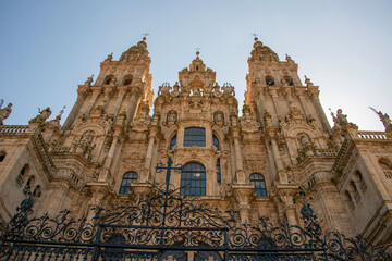Naklejka premium Santiago de Compostela Cathedral in Spain