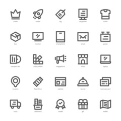 Brand Identity icon pack for your website design, logo, app, UI. Brand Identity icon outline design. Vector graphics illustration and editable stroke.