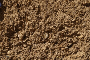 adobe wall with recesses, background
