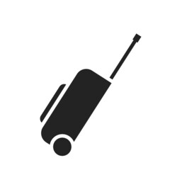 travel bag icon. vacation, journey and luggage symbol