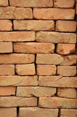 Finished fired brick made of clay