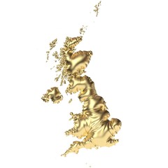 Fototapeta premium Großbritannien goldfarben