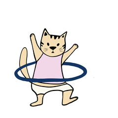 ports cat, training cat, cat with hoop