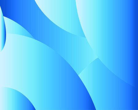 Minimal geometric background. blue elements with fluid gradient. Dynamic shapes composition. Eps10 vector
