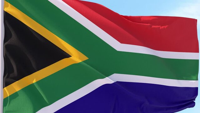 South_Africa Flag Looping Background