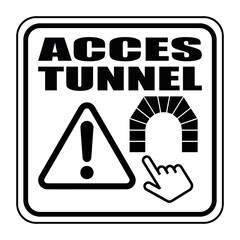Logo accès tunnel.