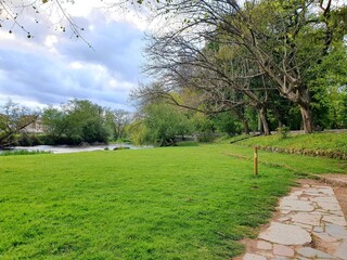 Río Umia en Caldas de Reis, Galicia