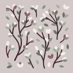 Spring branches set