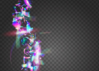 Holographic Texture. Disco Design. Unicorn Art. Transparent Glit