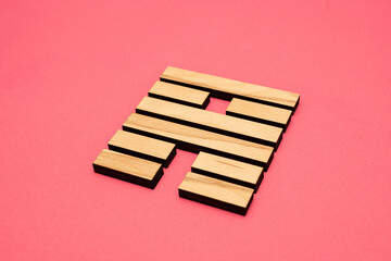 Gene Key 56 wood hexagram i ching on pink background