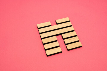 Gene Key 45 wood hexagram i ching on pink background