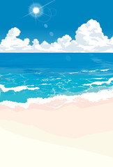 夏の海 © sozai-koyomi