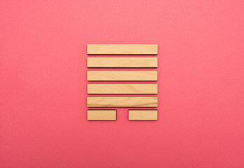 Gene Key 44 wood hexagram i ching on pink background