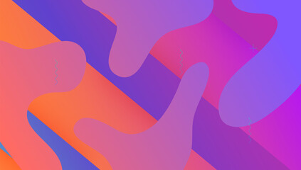 Rainbow Layout. Mobile Frame. Purple Memphis Design. Geometric Shapes. Horizontal Magazine. Liquid Background. Flat Fluid Flyer. Tech Landing Page. Magenta Rainbow Layout