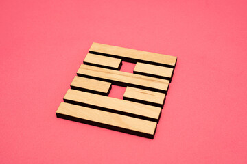 Gene Key 38 wood hexagram i ching on pink background