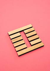 Gene Key 27 Hexagram wood i ching on pink background