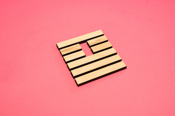 Gene Key 26 Hexagram wood i ching on pink background
