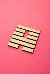 Gene Key 18 Hexagram wood i ching on pink background