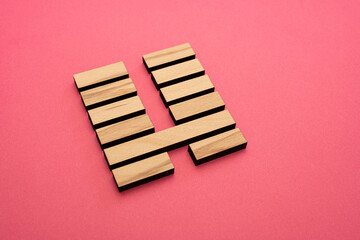 Gene Key 7 Hexagram wood i ching on pink background