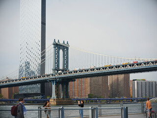 Obraz premium manhattan bridge in brooklyn new york