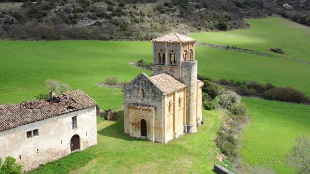 Hermitage of San Pedro de Tejada is a Romanesque hermitage in Puente Arenas, Merindad de Valdivielso. It is considered one of the most important works of Romanesque art in Burgos