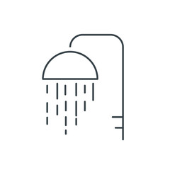 Shower thin line icon