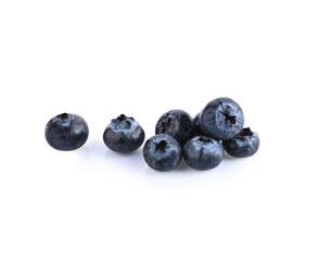 blueberries isolated on a white background