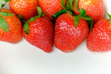 red strawberries for your food