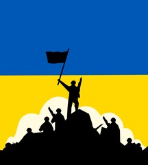 illustration vector graphic of free ukraine perfect for campaign,etc.