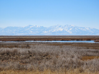 Ghost Mountains, Farmington Bay Wildlife Refuge, Great Salt Lake, Utah