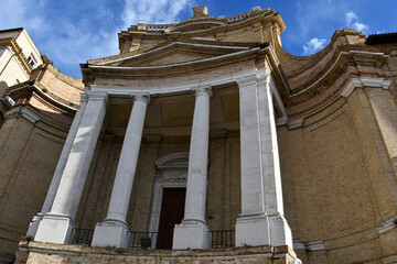 Naklejka premium Chiesa del Santissimo Nome di Gesù (Church of the Most Holy Name of Jesus) in Ancona, Italy