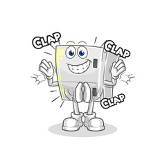 fridge applause illustration. character vector