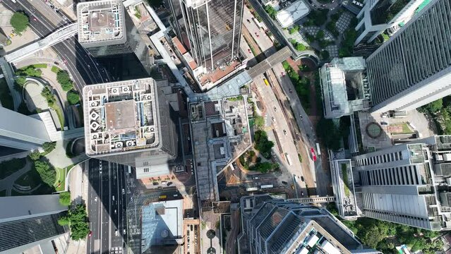 Aerial view of Central Hong Kong on 19 May, 2022