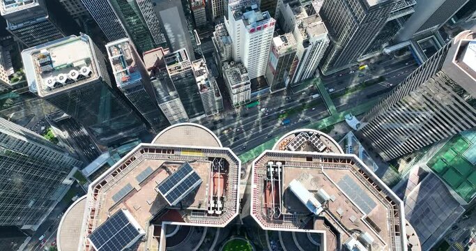 Aerial view of Central Hong Kong on 19 May, 2022