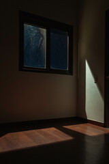 empty room with window