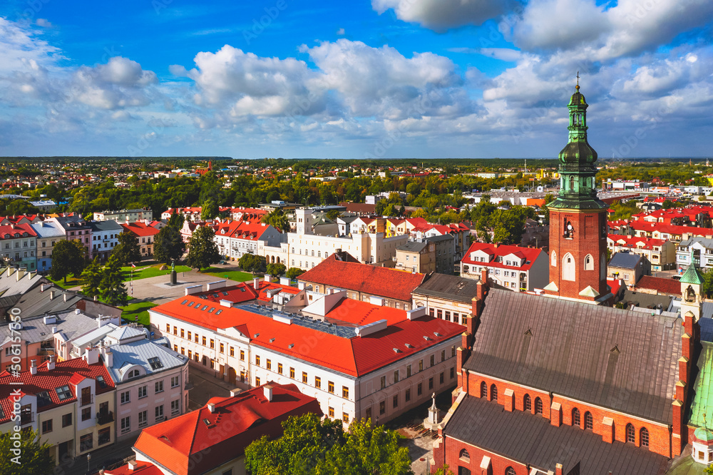 Canvas Prints Aerial view of Radom city in Poland