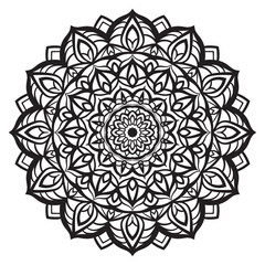 mandala abstract flower vector design element