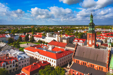 Aerial view of Radom city in Poland - obrazy, fototapety, plakaty